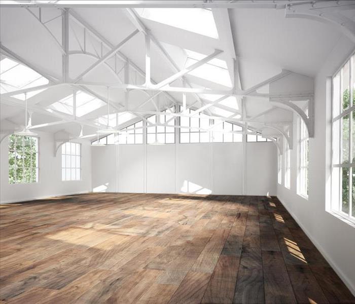 Image of a building with wood flooring